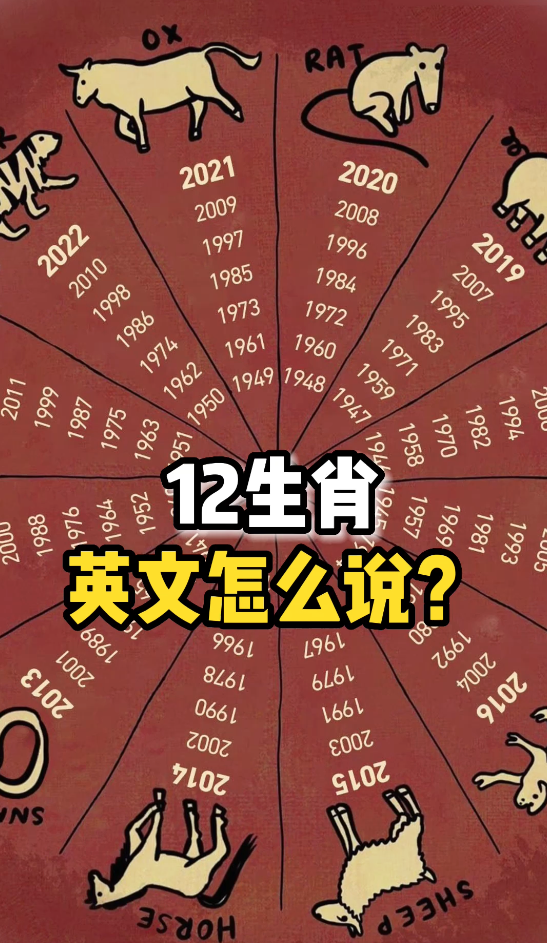 12生肖英文怎么说？ 